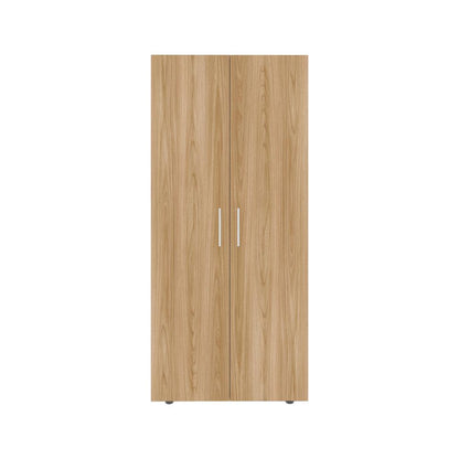 Closet Tera, Fresno Europeo y Wengue, Dos Puertas Abatibles y Dos Tubos Cromados