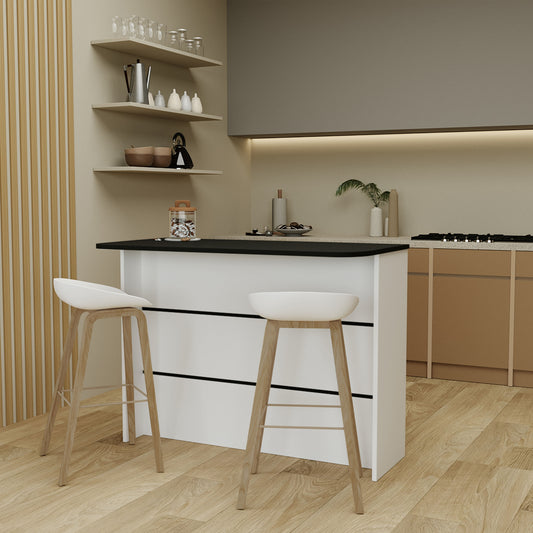 Isla Cocina, FM Furniture, Negro Y Blanco