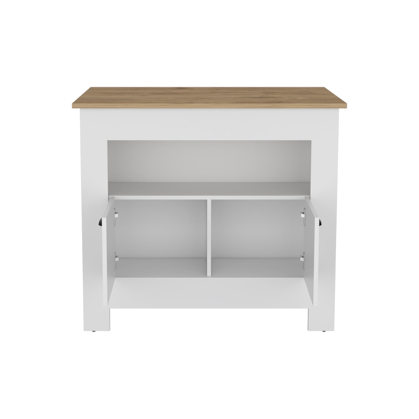 Isla De Cocina Dos Puertas, FM Furniture 005B Blanco