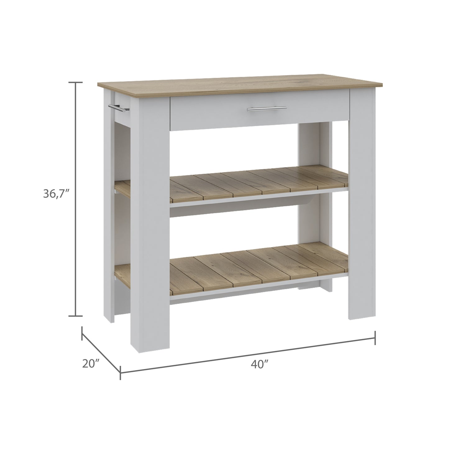 Isla De Cocina, FM Furniture 008B Blanco