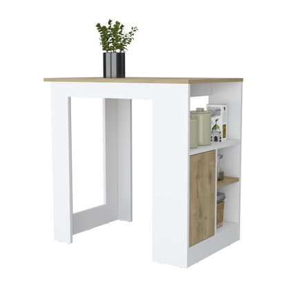 Isla De Cocina Una Puerta, FM Furniture 010B Blanco