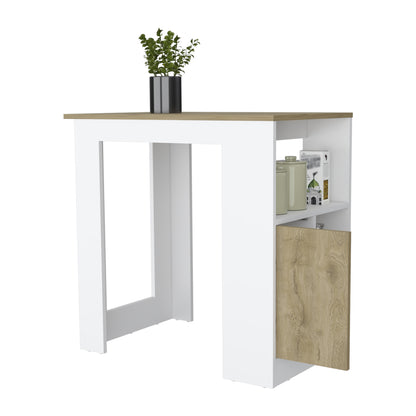 Isla De Cocina Una Puerta, FM Furniture 010B Blanco