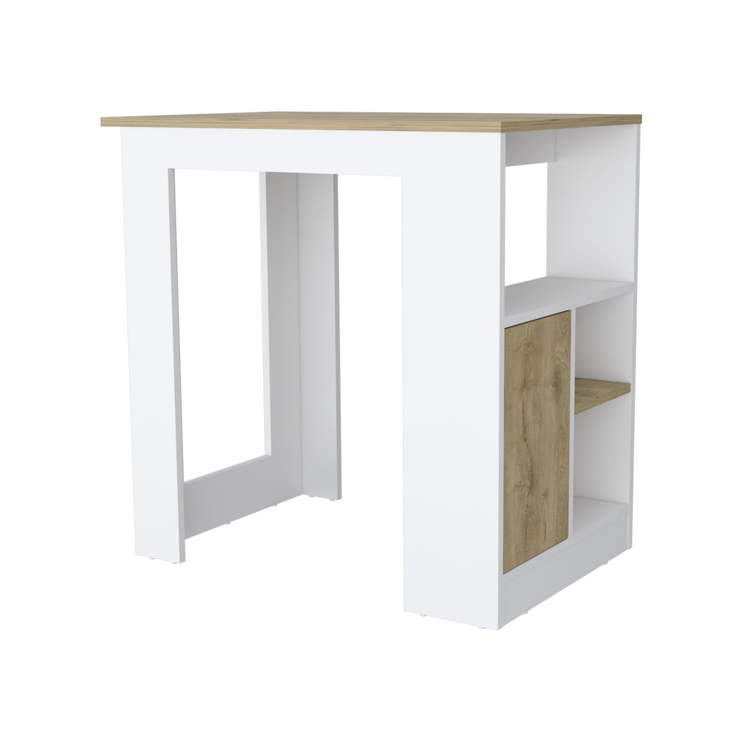 Isla De Cocina Una Puerta, FM Furniture 010B Blanco