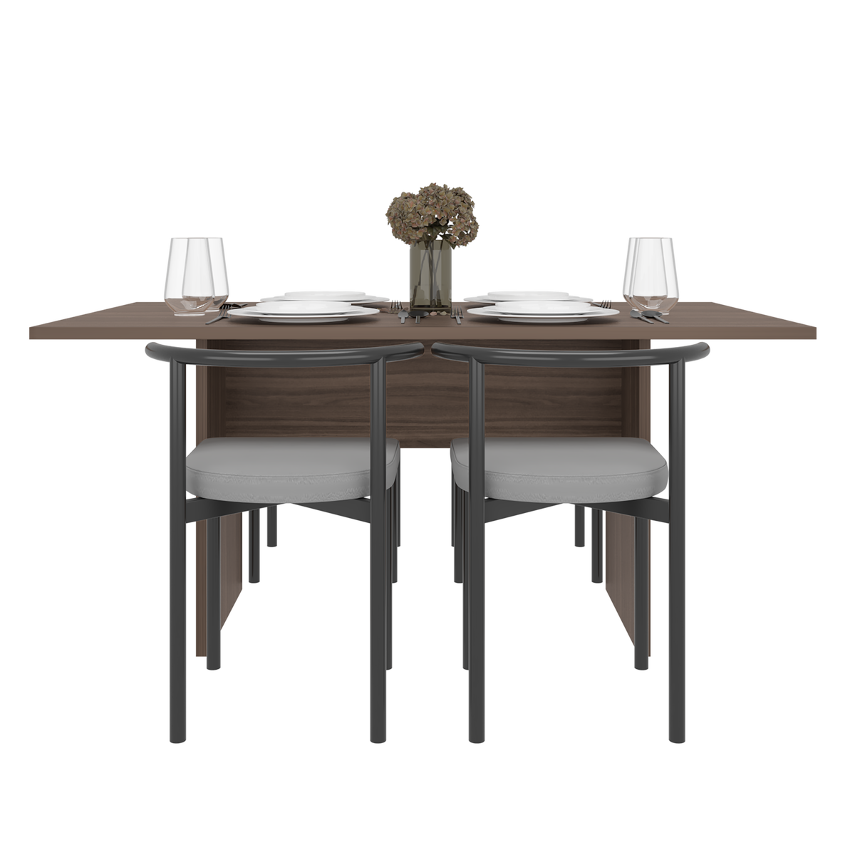 Mesa para Comedor Ascher, Avellana, para Seis Puestos, No Incluye Sillas