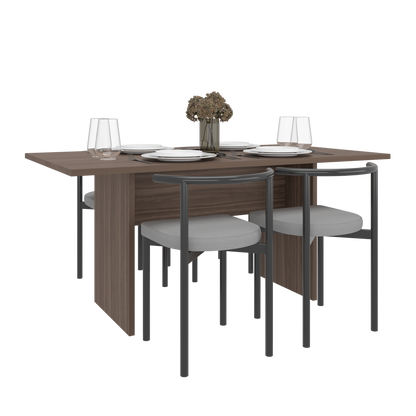 Mesa para Comedor Ascher, Avellana, para Seis Puestos, No Incluye Sillas