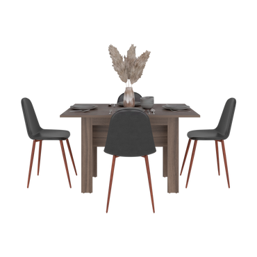Mesa para Comedor Classic, Avellana, para Cuatro Puestos, No Incluye Sillas