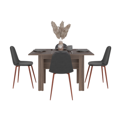 Mesa para Comedor Classic, Avellana, para Cuatro Puestos, No Incluye Sillas