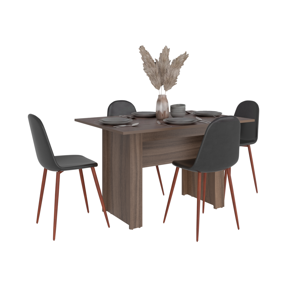 Mesa para Comedor Classic, Avellana, para Cuatro Puestos, No Incluye Sillas
