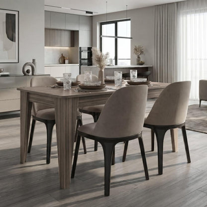 Mesa para Comedor Torino 160, Avellana, Diseño Moderno, No Incluye Sillas