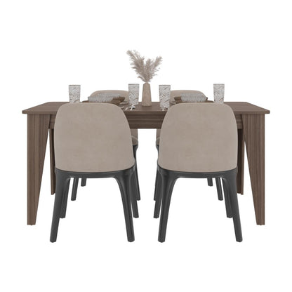 Mesa para Comedor Torino 160, Avellana, Diseño Moderno, No Incluye Sillas