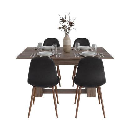 Mesa para Comedor Volder 160, Avellana, con Amplia Superficie, No Incluye Sillas