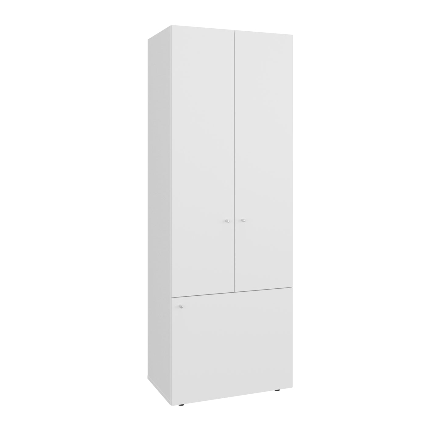 Combo Closet H-200 Siete Puertas, Almacenamiento, Optimizacion, Colgado, Color Blanco
