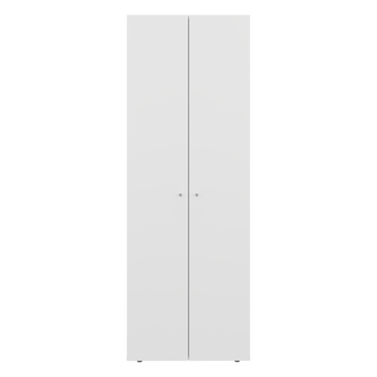 Combo Closet H-200 Seis Puertas, Almacenamiento, Zapatero, Colgado, Color Blanco
