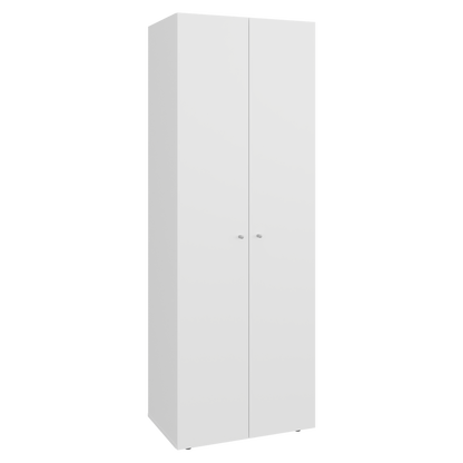 Combo Closet H-180 Siete Puertas, Almacenamiento, Optimizacion, Zapatero, Colgado, Color Blanco