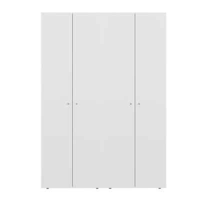 Combo Closet H-180 Cinco Puertas, Almacenamiento, Optimizacion, Zapatero, Color Blanco