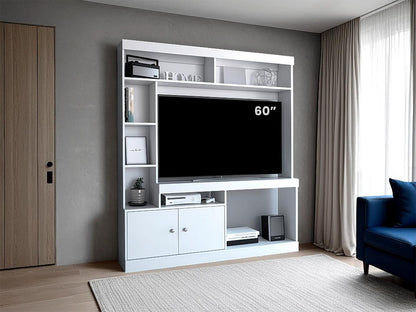 Estante Tv 65" FM,  Blanco