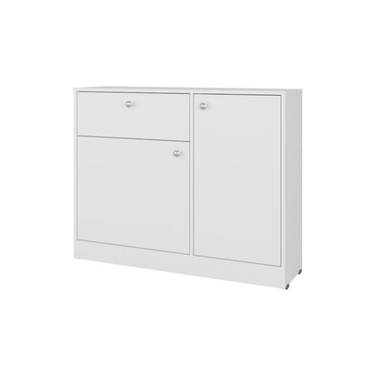 Comoda Praga Un Cajon Con Dos Puertas, Blanco