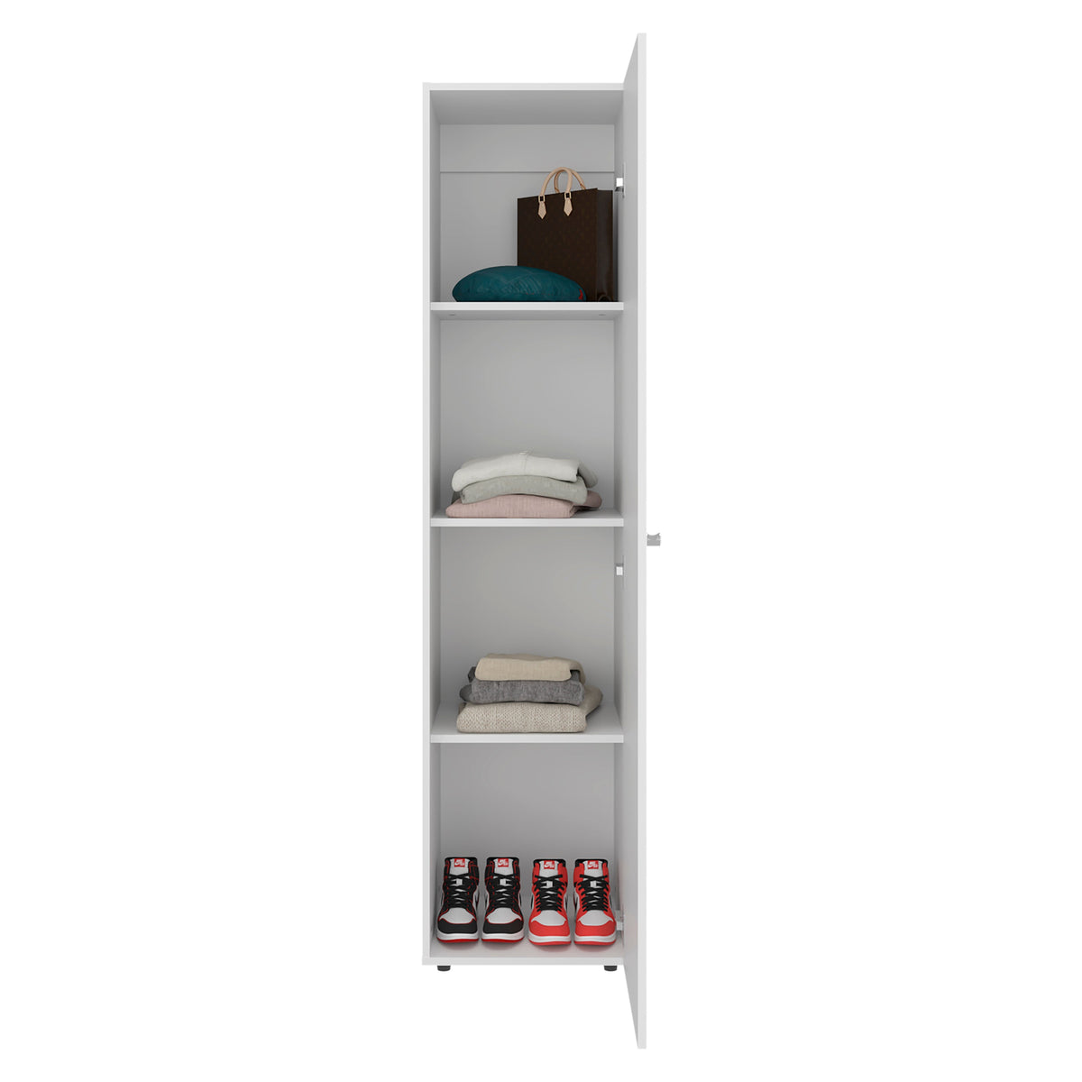 Closet Tuhome Dreams M5 Una Puerta Con Espejo, Blanco (vista 4)