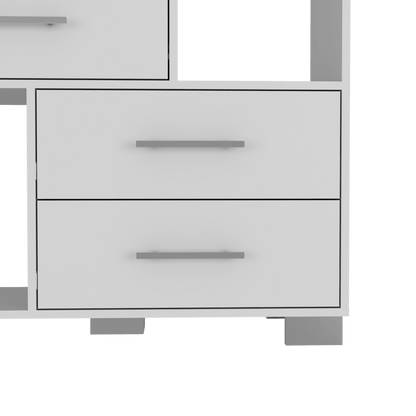 Organizador Karely, Blanco, 4 cajones multiusos deslizables ZF