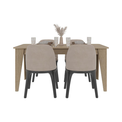 Mesa para Comedor Torino 160, Cartagena, Diseño Moderno, No Incluye Sillas