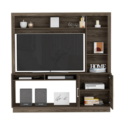 Estante Tv, Cantabria Dos Puertas con Espacio Para Televisor De Hasta 55 Pulgadas Color Coñac