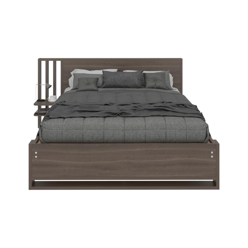 Cama Doble Vanez, Milan, con espaldar alto incluyendo tendida de tablas