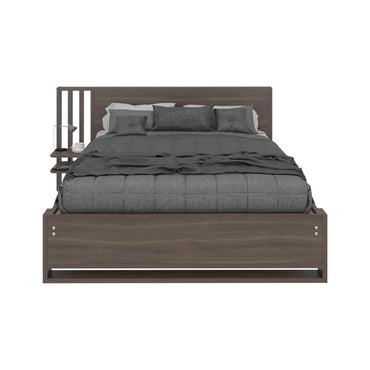 Cama Doble Vanez, Milan, con espaldar alto incluyendo tendida de tablas