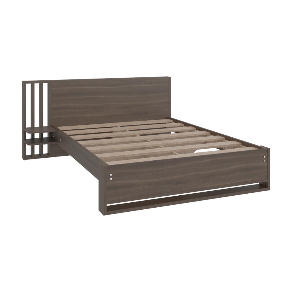 Cama Doble Vanez, Milan, con espaldar alto incluyendo tendida de tablas