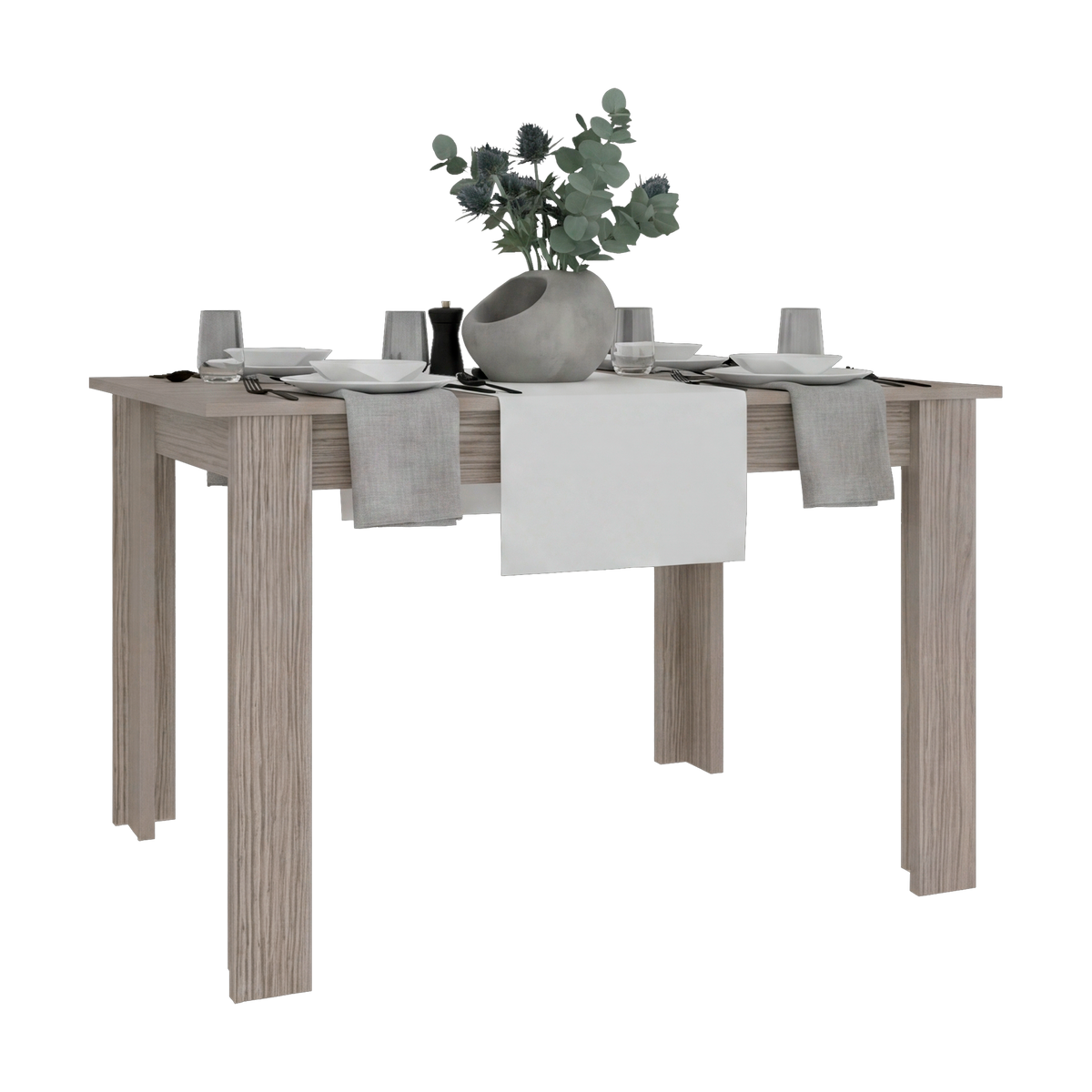 Mesa para Comedor Estrella 120, Positano, con Espacio para Cuatro Personas, No Incluye Sillas