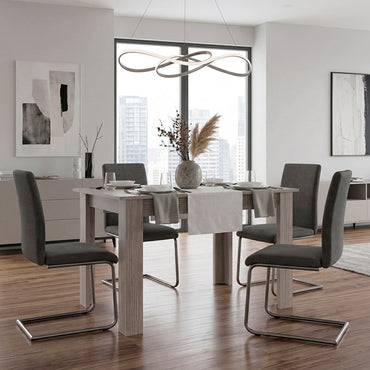 Mesa para Comedor Estrella 120, Positano, con Espacio para Cuatro Personas, No Incluye Sillas
