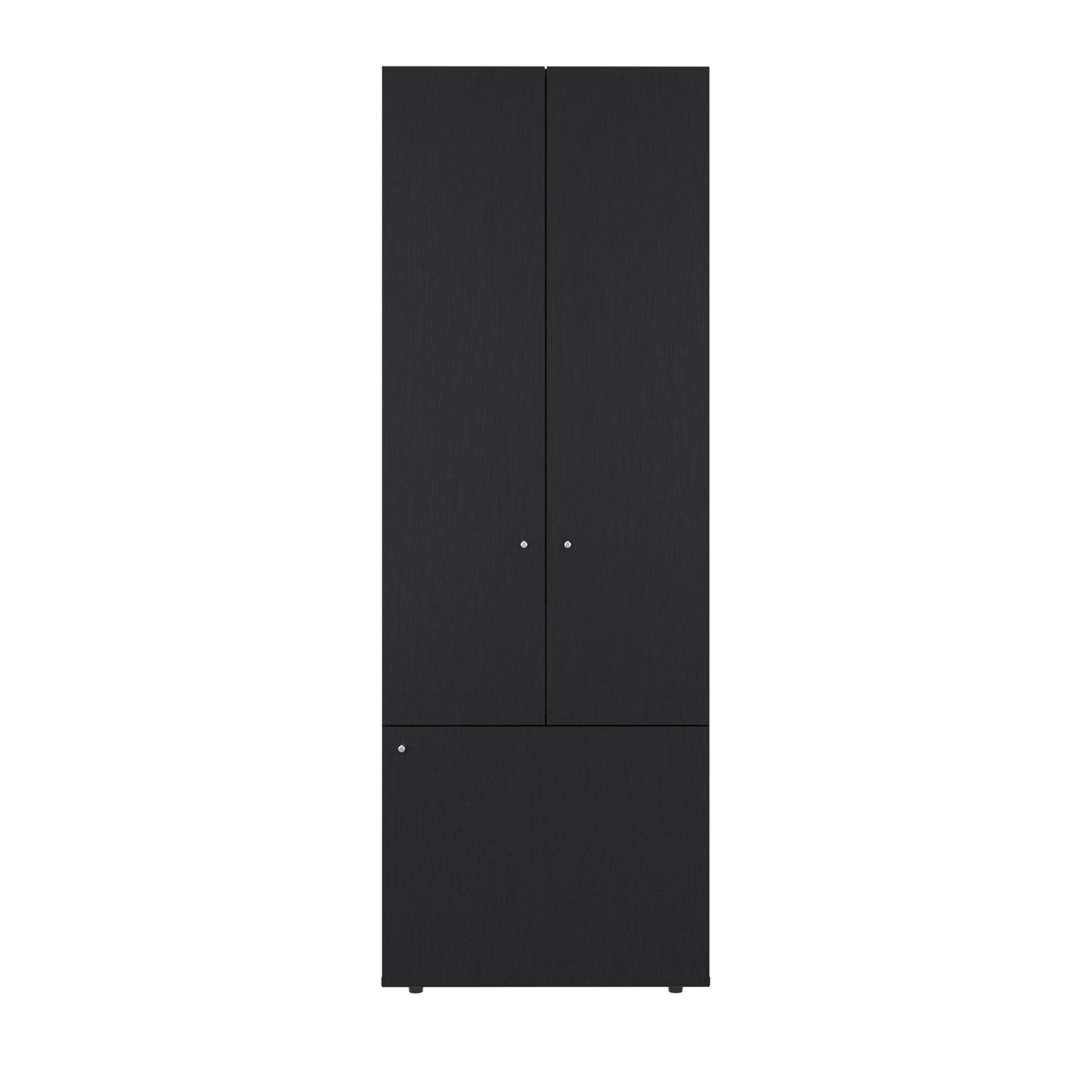 Combo Closet H-200 Siete Puertas, Almacenamiento, Optimizacion, Colgado, Color Negro