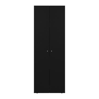 Combo Closet H-200 Siete Puertas, Almacenamiento, Optimizacion, Zapatero, Color Negro