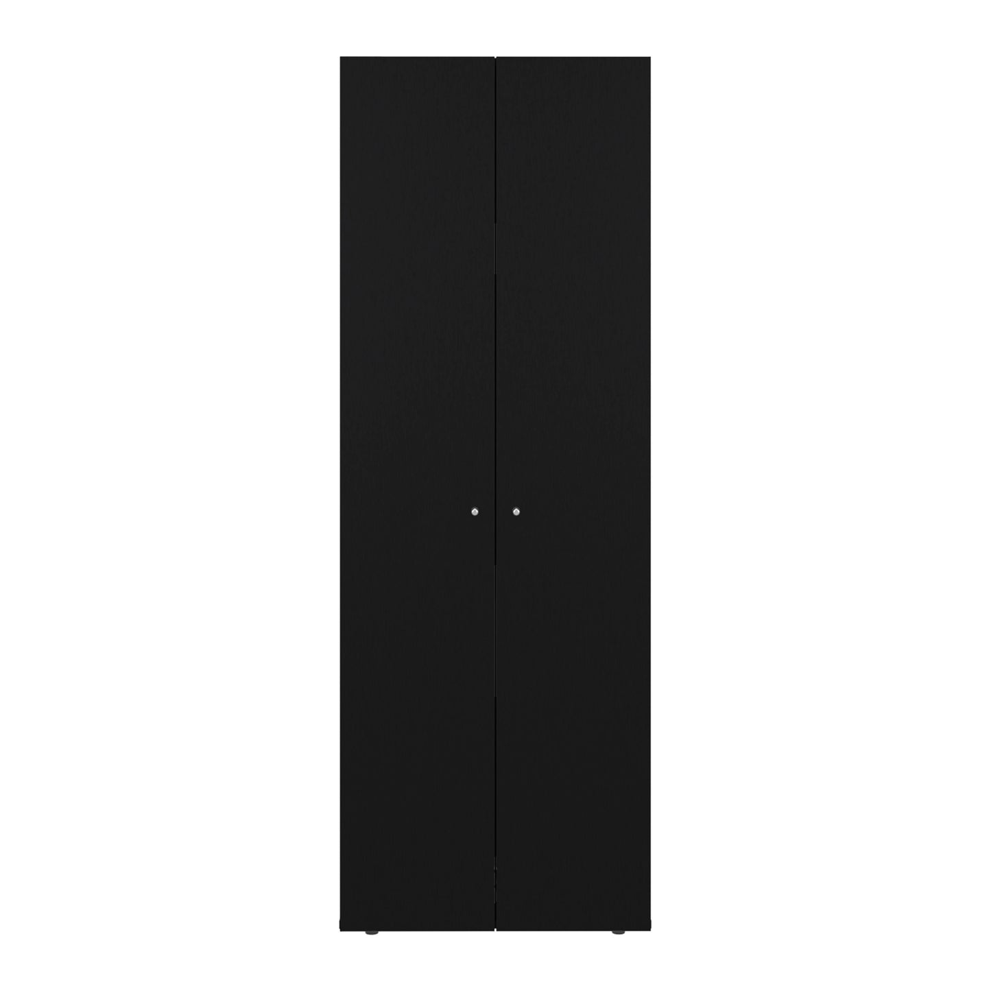 Combo Closet H-180 Siete Puertas, Almacenamiento, Optimizacion, Zapatero, Colgado, Color Negro