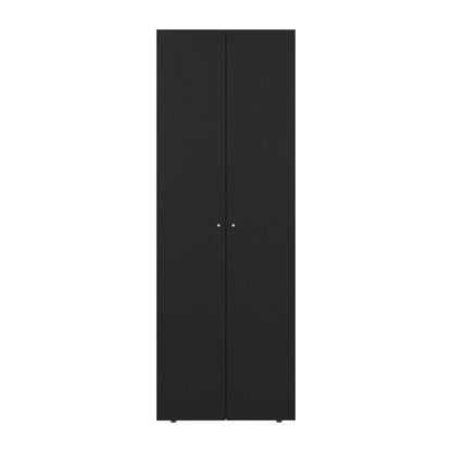 Combo Closet H-200 Siete Puertas, Almacenamiento, Optimizacion, Zapatero, Color Negro