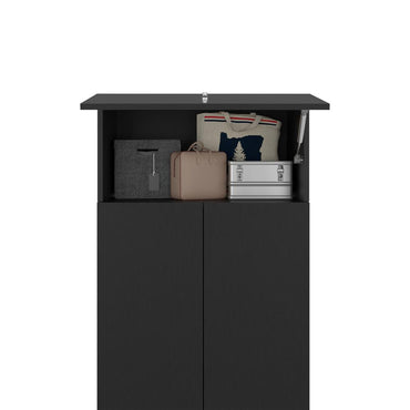 Complemento para Closet Altura, Wengue, para Adicionar altura y compartimiento a tu closet