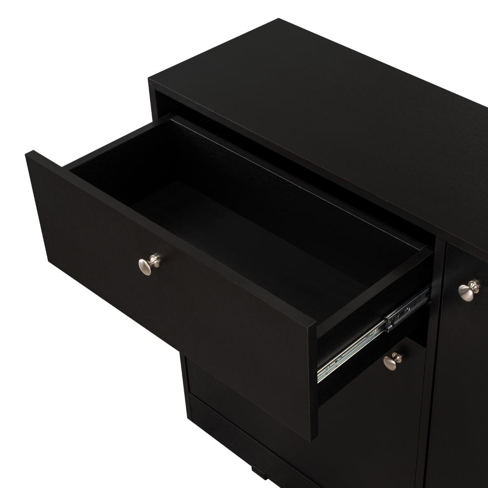 Comoda Praga Un Cajon y Dos Puertas, Wengue