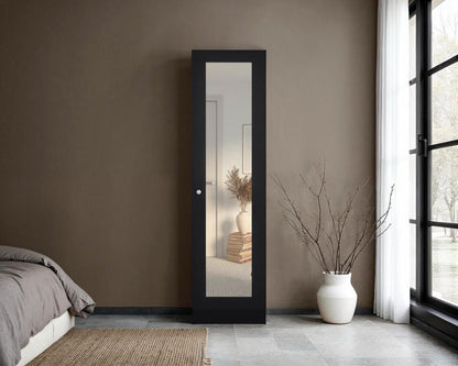 Closet Auxiliar Praga, Wengue, incluye espejo y es de facil instalación