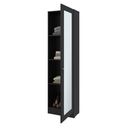 Closet Auxiliar Praga, Wengue, incluye espejo y es de facil instalación