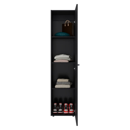 Closet Tuhome Dreams M5 Una Puerta Con Espejo, Wengue (vista 3)
