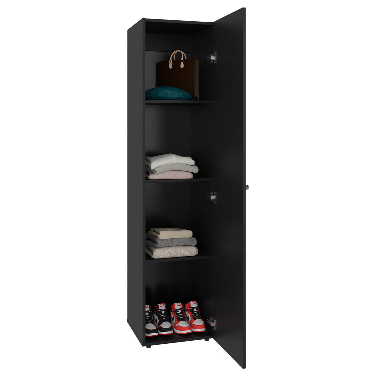 Closet Tuhome Dreams M5 Una Puerta Con Espejo, Wengue (vista 5)
