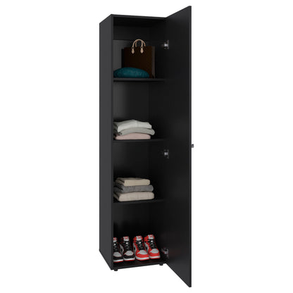 Closet Tuhome Dreams M5 Una Puerta Con Espejo, Wengue (vista 5)