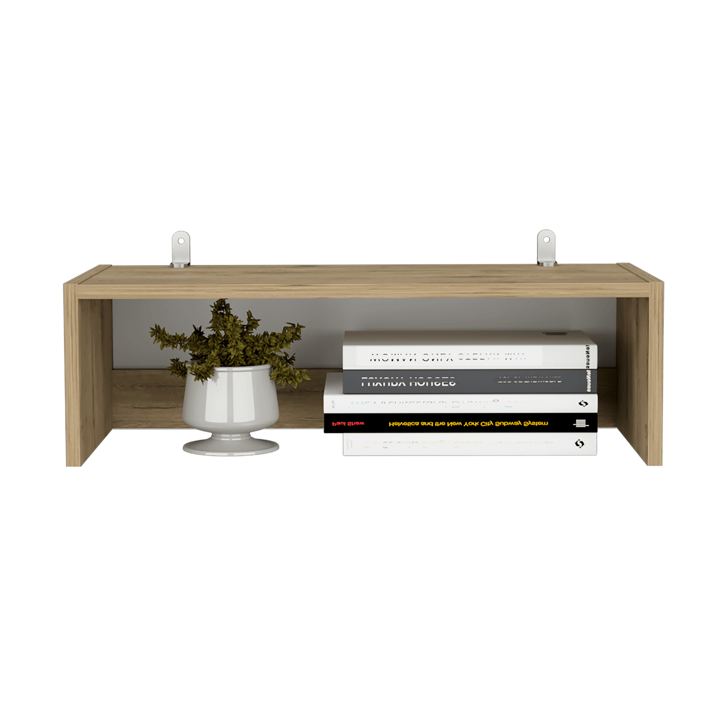 Complemento Estante Home, Macadamia, con amplio espacio para colocar objetos