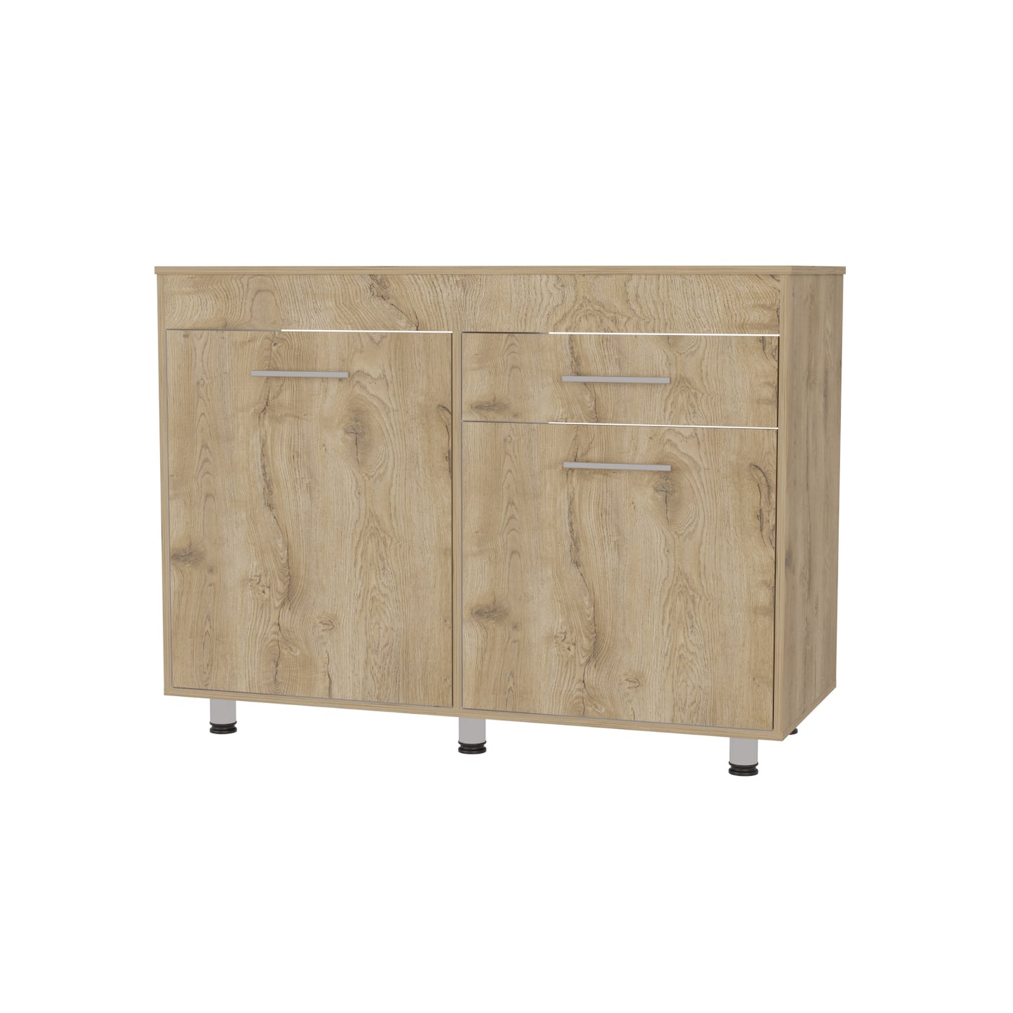 Mueble Base Tres Puertas Un Cajon Mealmina, FM Furniture 008C, Cafe Claro