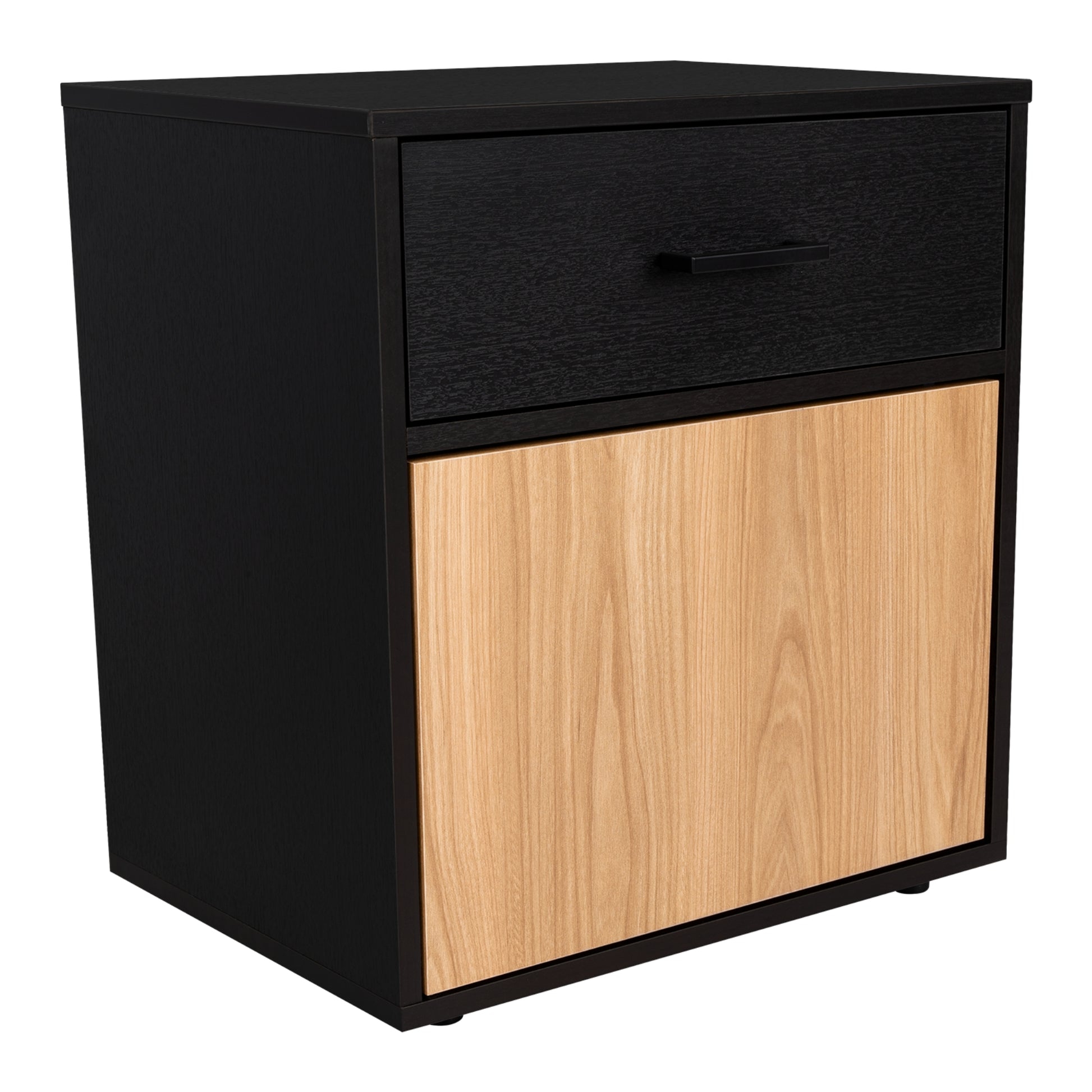 Velador Una Puerta Un Cajon Grayson, Wengue y Fresno