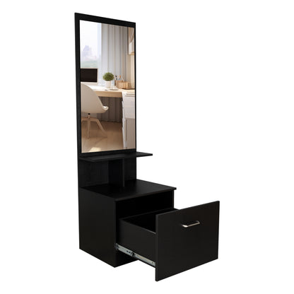 Velador Multifuncional Z-54, Wengue Con Espejo