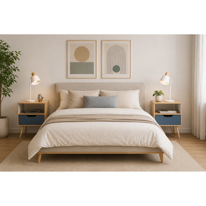 Velador Un Cajon Otom, Fresno y Kronos Azul