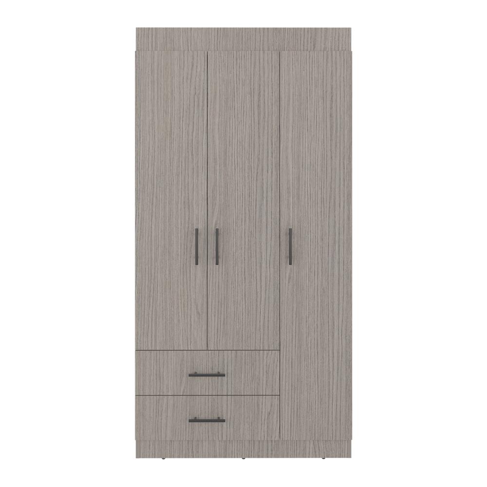 Closet Houston, Positano y Wengue, Con Cuatro Puertas Batientes y Dos Cajones Con Amplio Espacio De Almacenamiento