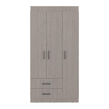 Closet Houston, Positano y Wengue, Con Cuatro Puertas Batientes y Dos Cajones Con Amplio Espacio De Almacenamiento