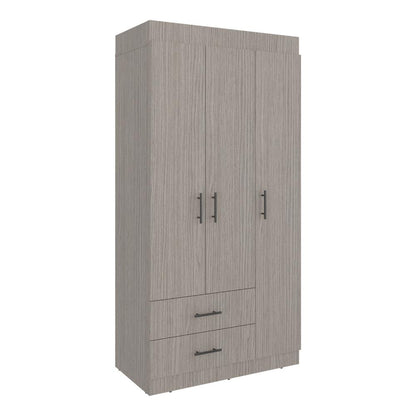 Closet Houston, Positano y Wengue, Con Cuatro Puertas Batientes y Dos Cajones Con Amplio Espacio De Almacenamiento