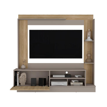 Estante Tv 70" Doha, Taupe Y Fresno